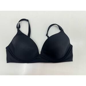 Warners Womens Bra Size 36B Black Lightly Padded